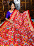 50% offer ikkat pattu sarees 
Silk mark certified