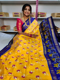 Ikkat pattu saree