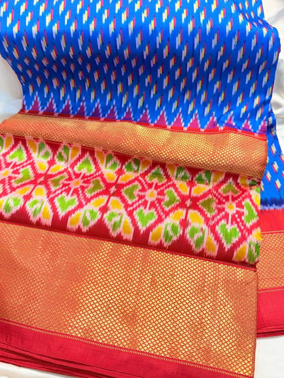 50% Offer Ikkat Pattu Saree