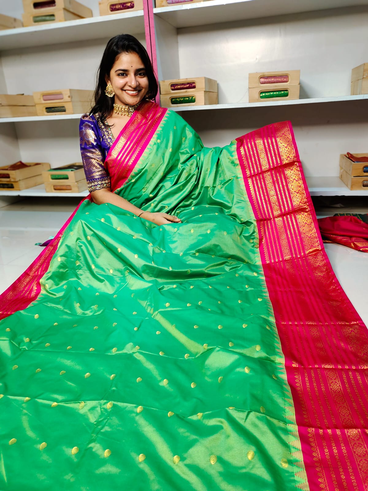 50% offer gadwal silk sareea