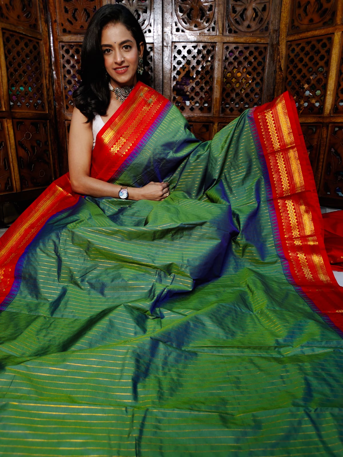 50% offer banarasi silk saree
