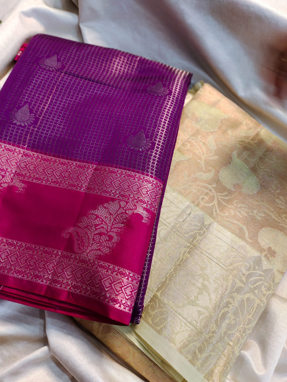 1+1 fancy saree