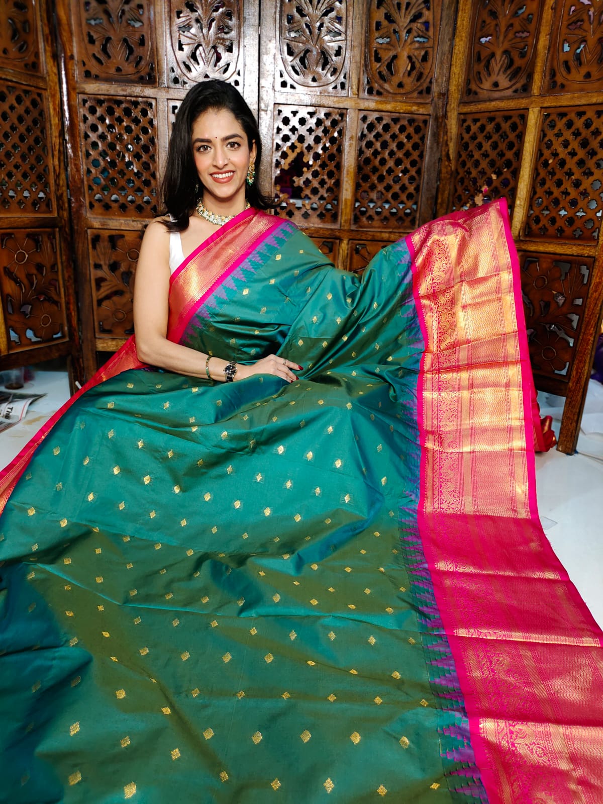 60% offer gadwal silk sarees