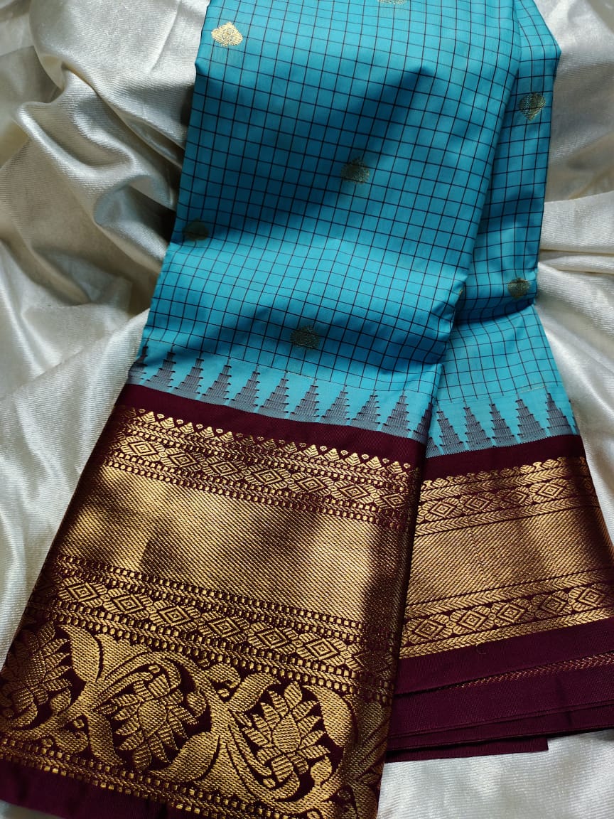 Ashadam gadwal silk saree