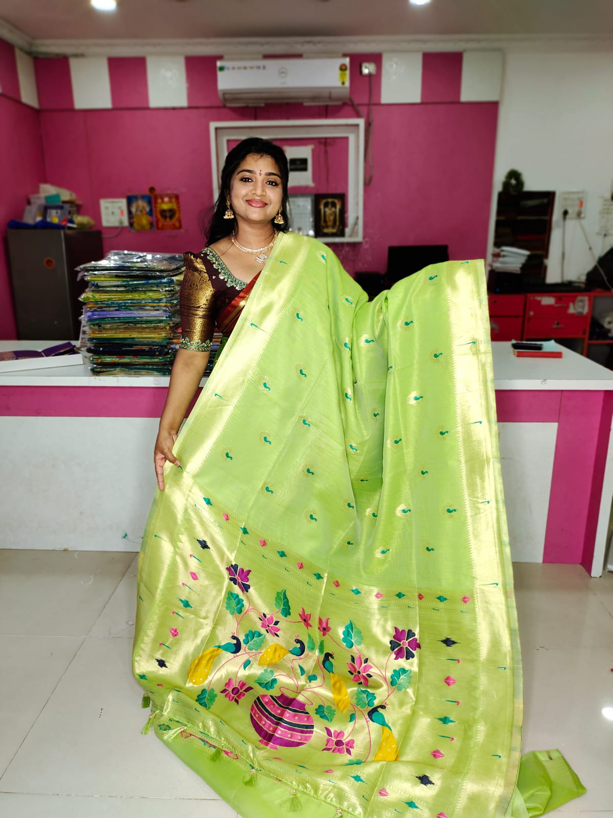 జమ్దానీ కాటన్ చీర