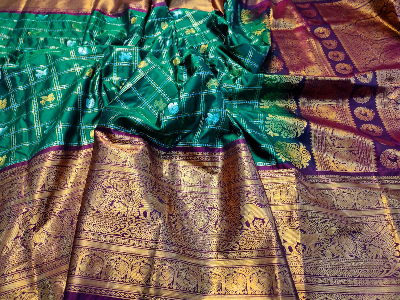Vintage gadwal sarees