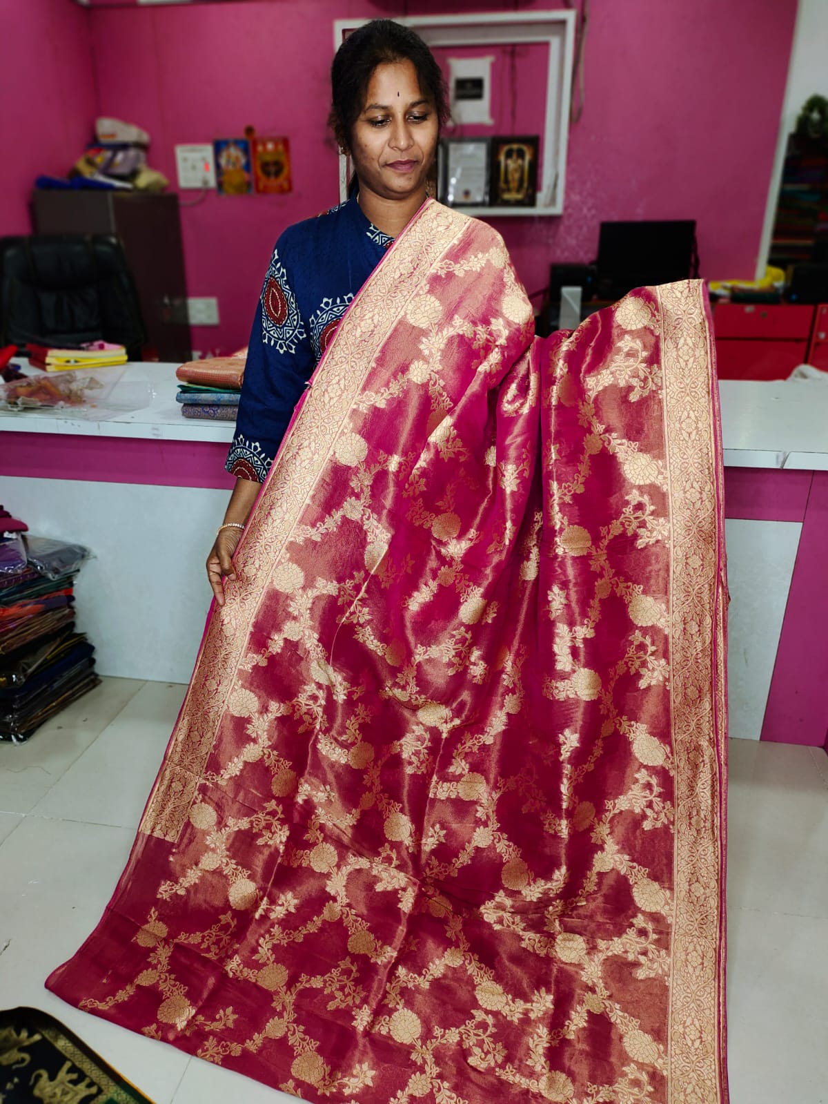 Tishu banarasi silk
