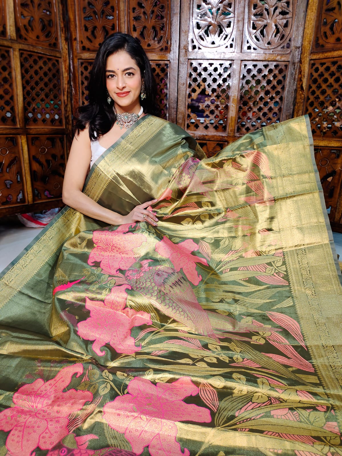 50% offer banarasi silk saree