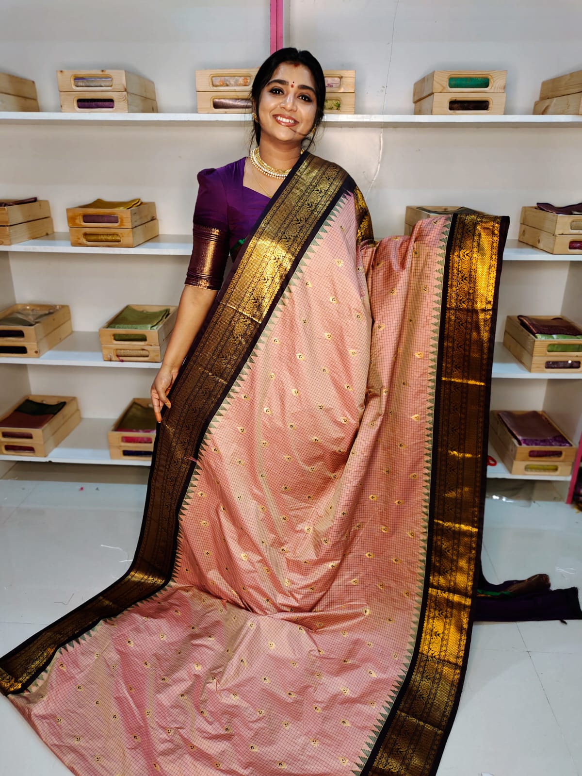 Sravanamasam sale gadwal silk