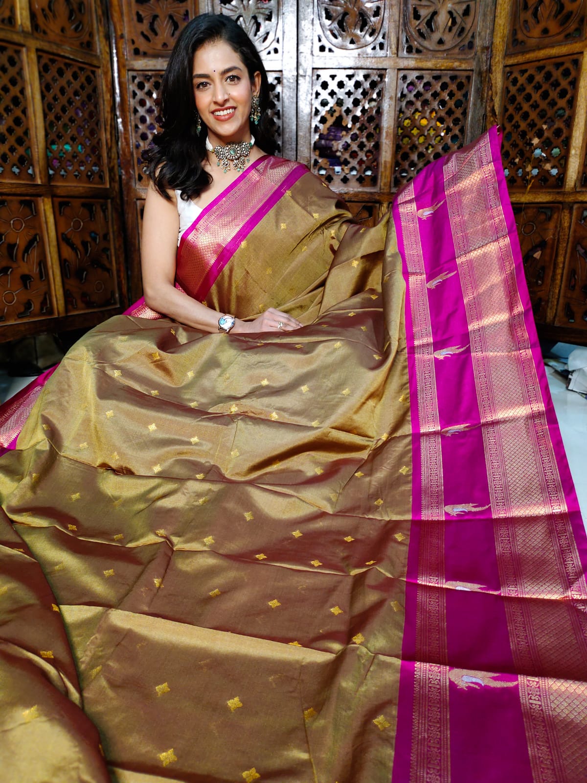 50% offer banarasi silk saree