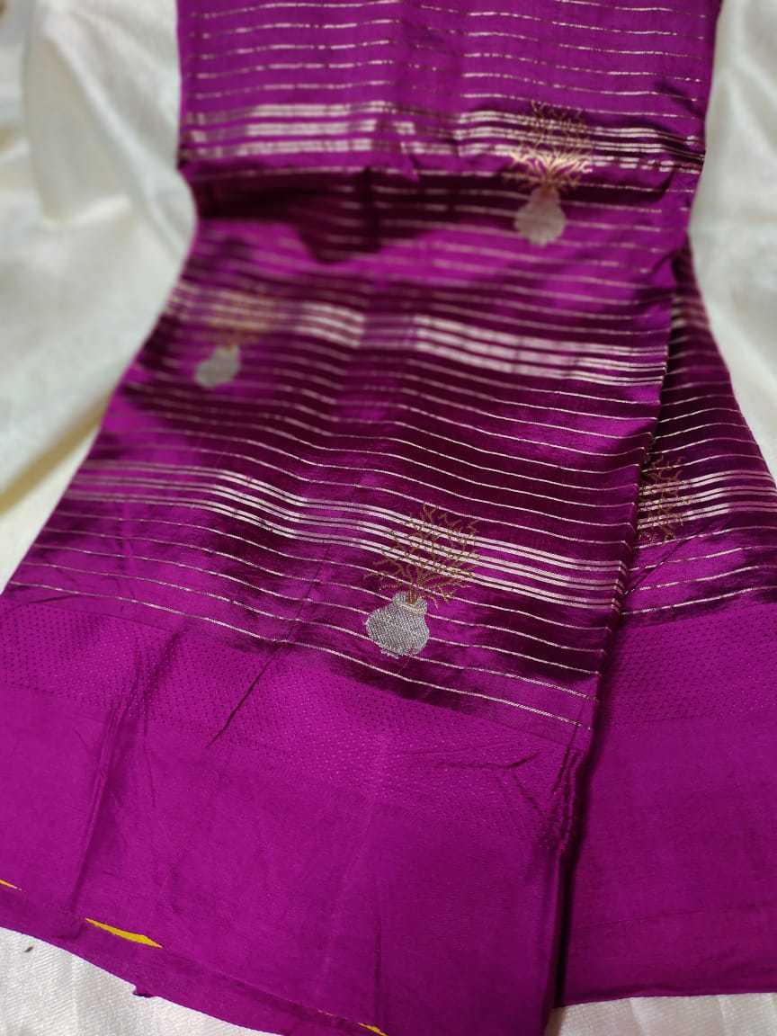 100% silk mark certified green Mango silk saree