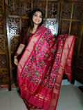 Ikkat duppata 
100% silk Mark certified