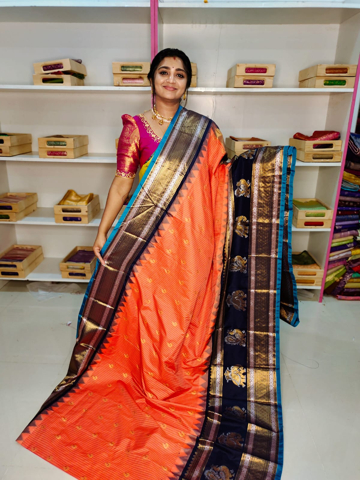 Ashadam sale gadwal silk saree