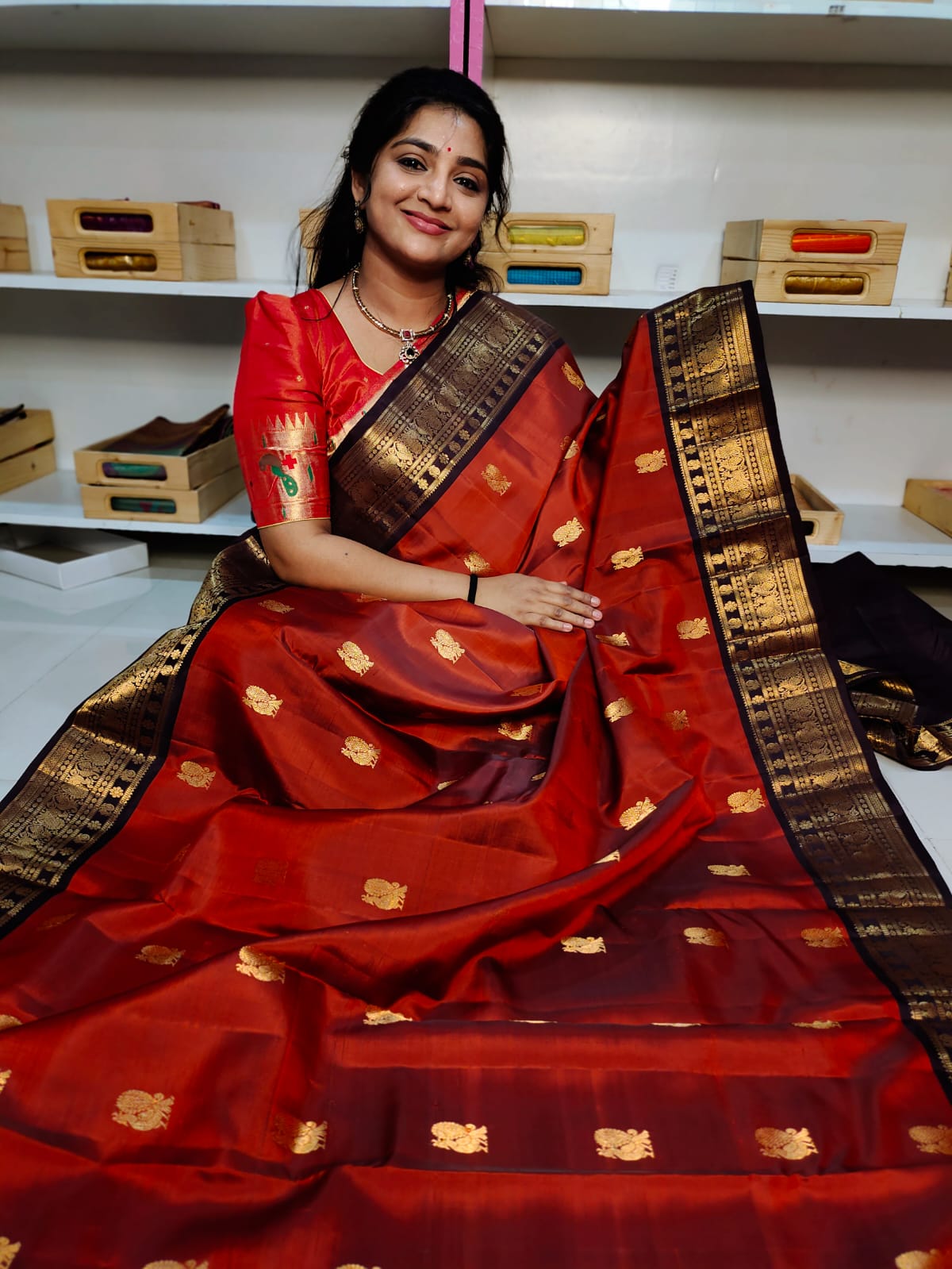 Pure handloom silk mark vintage kanchi pattu sarees