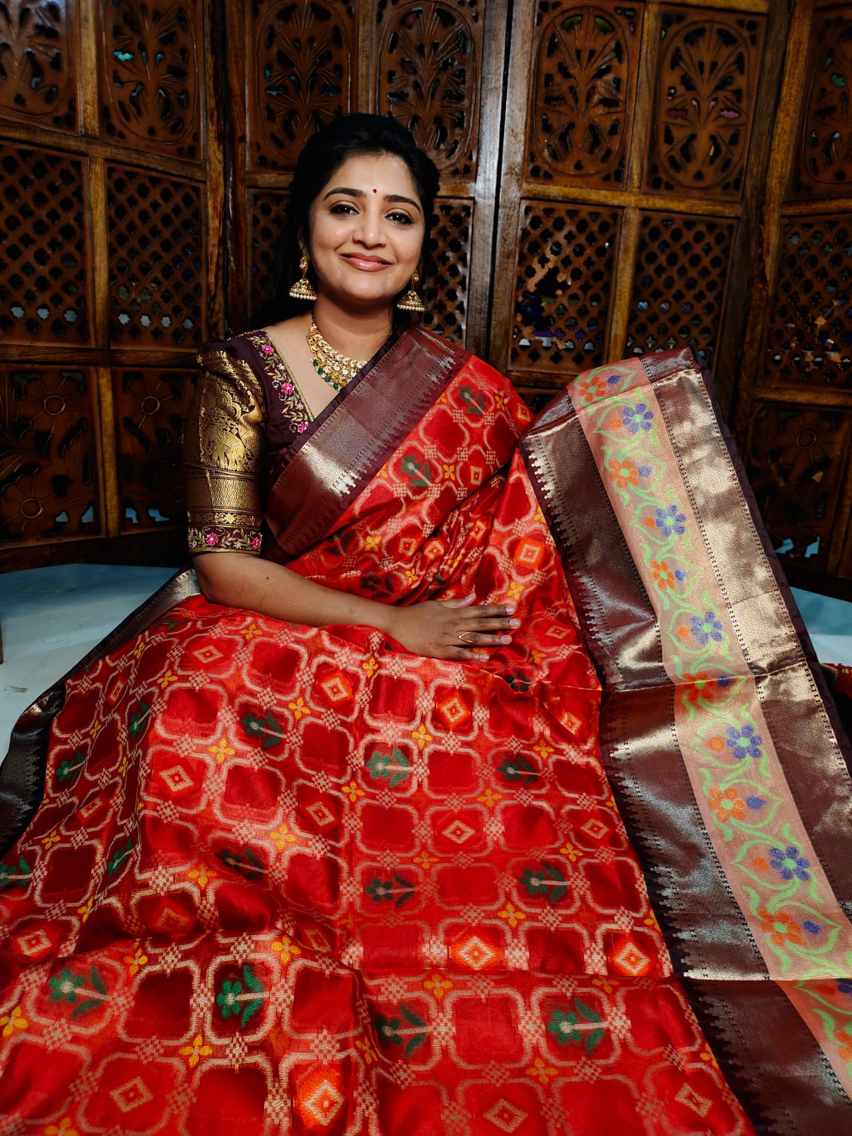 Ikkat saree