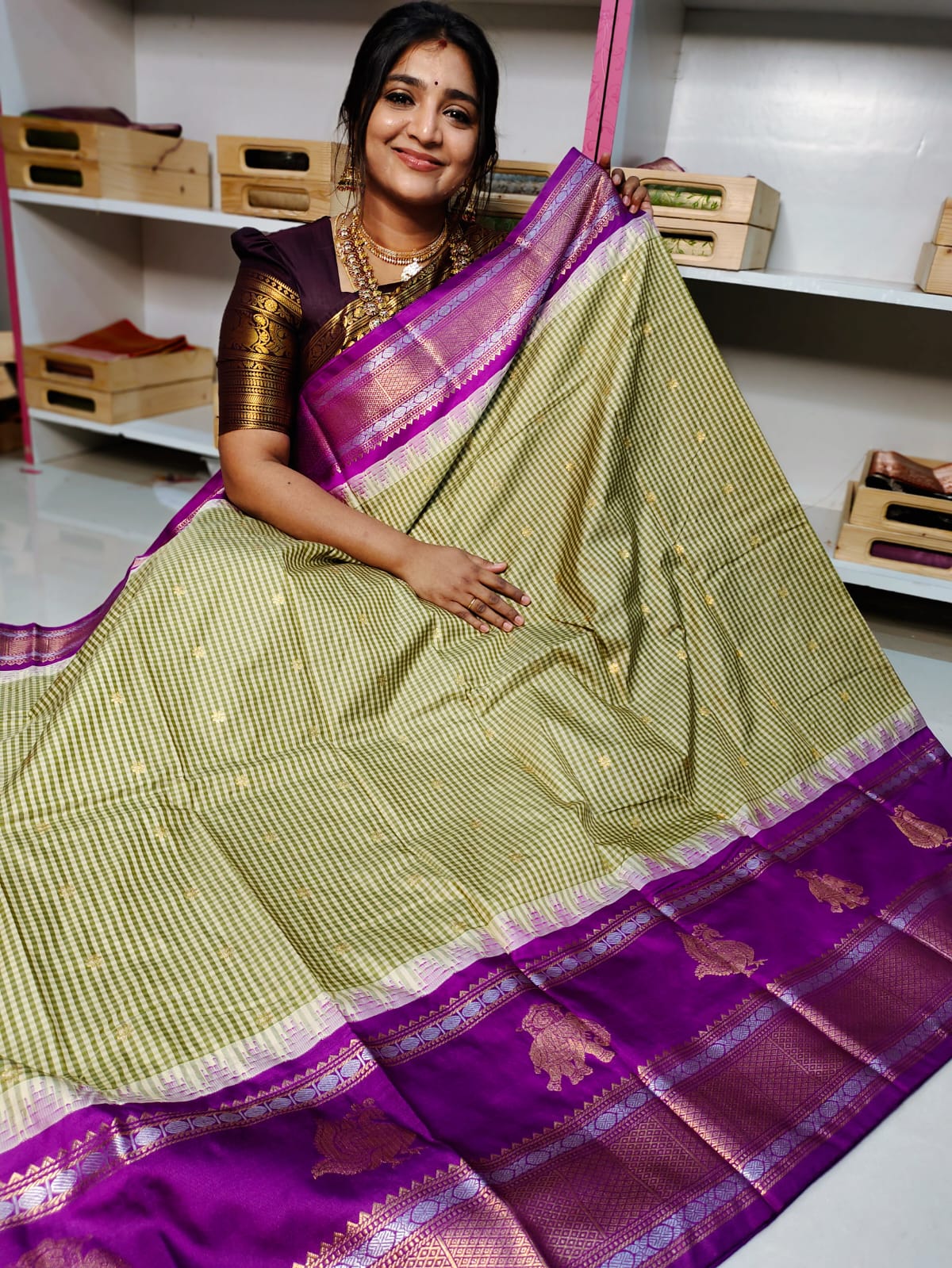 Vitange gadwal silk saree