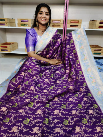 50% offer banarasi georgette saree