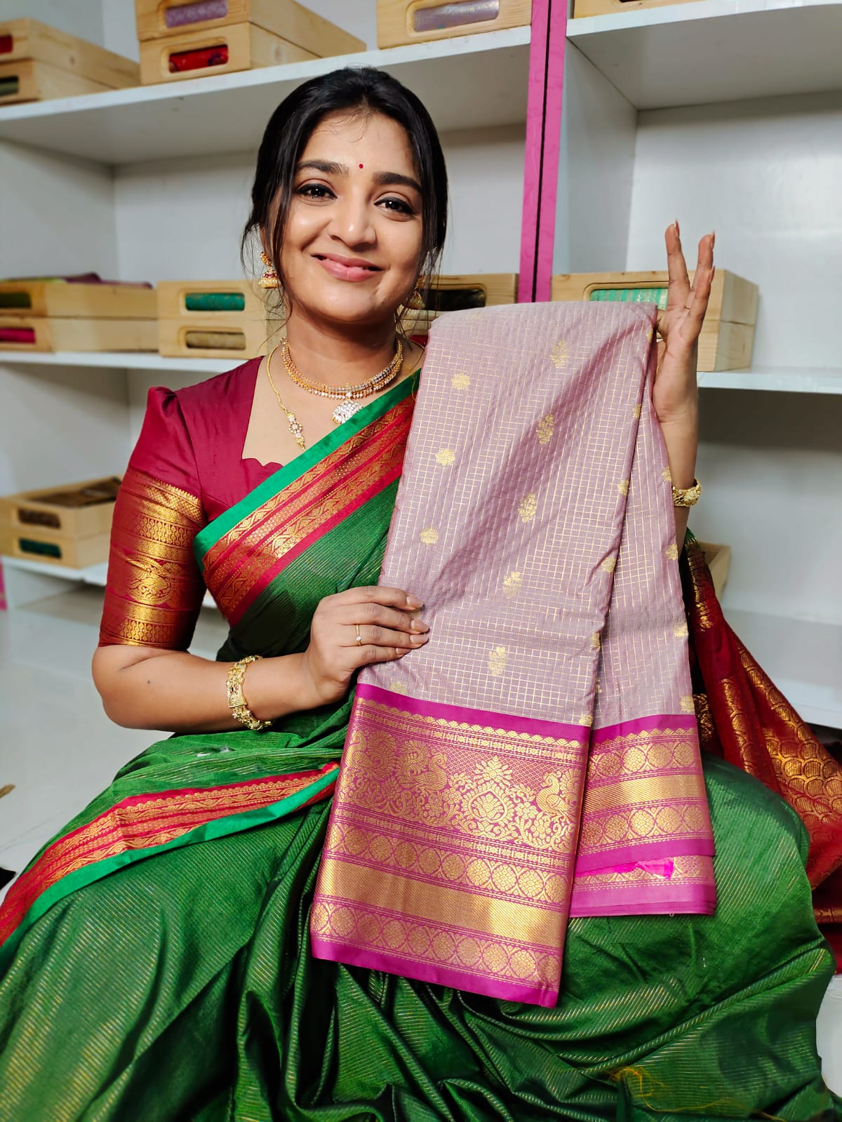 Vintage gadwal silk