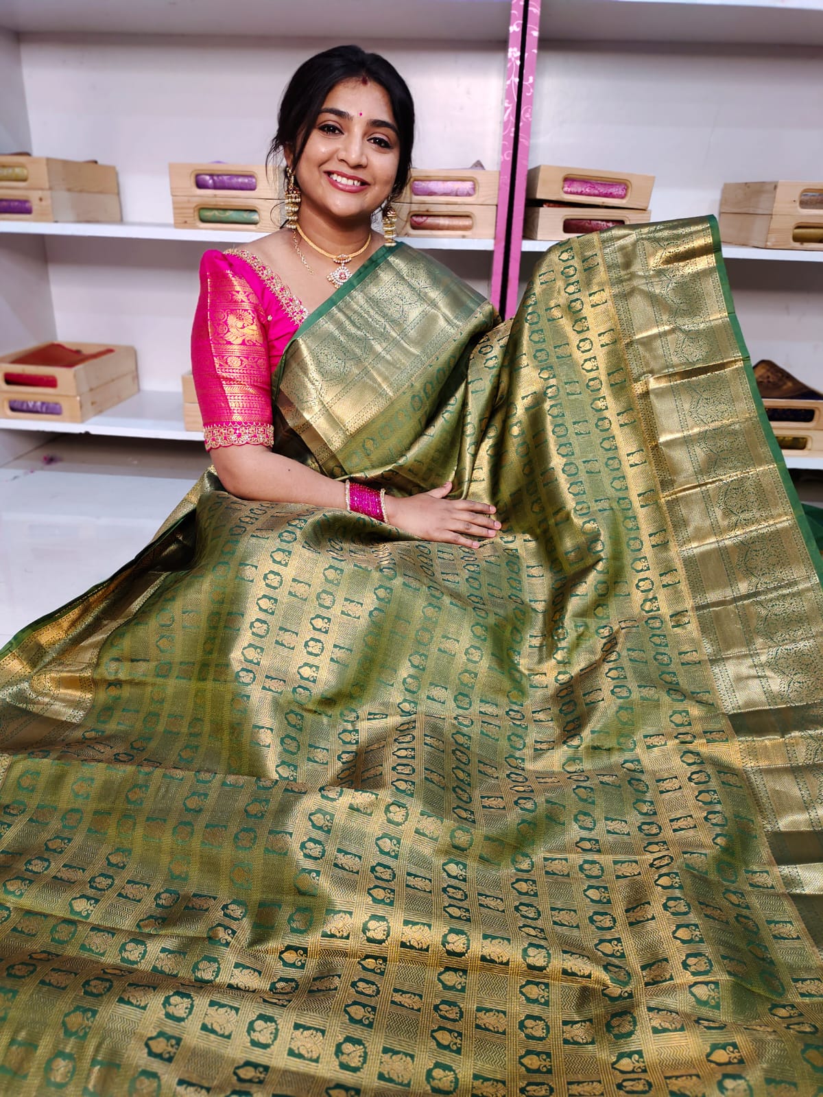 90% offer Kanchi pattu collection