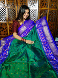 60% offer ikkat pattu silk Mark certified Sarees