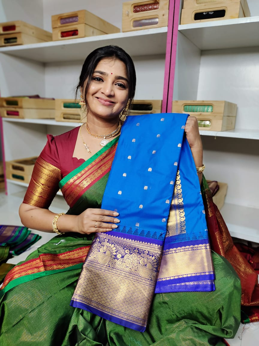 Gadwal silk saree