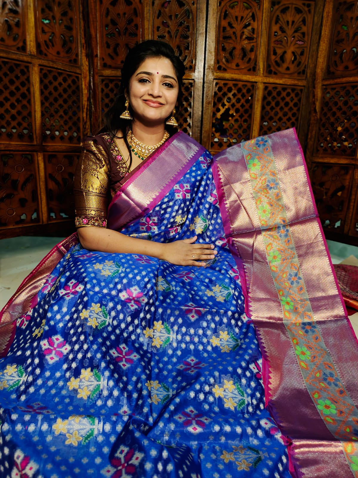 Ikkat saree