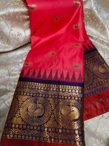 ప్రీమియం వితంగే గద్వాల్ పట్టు చీరలు