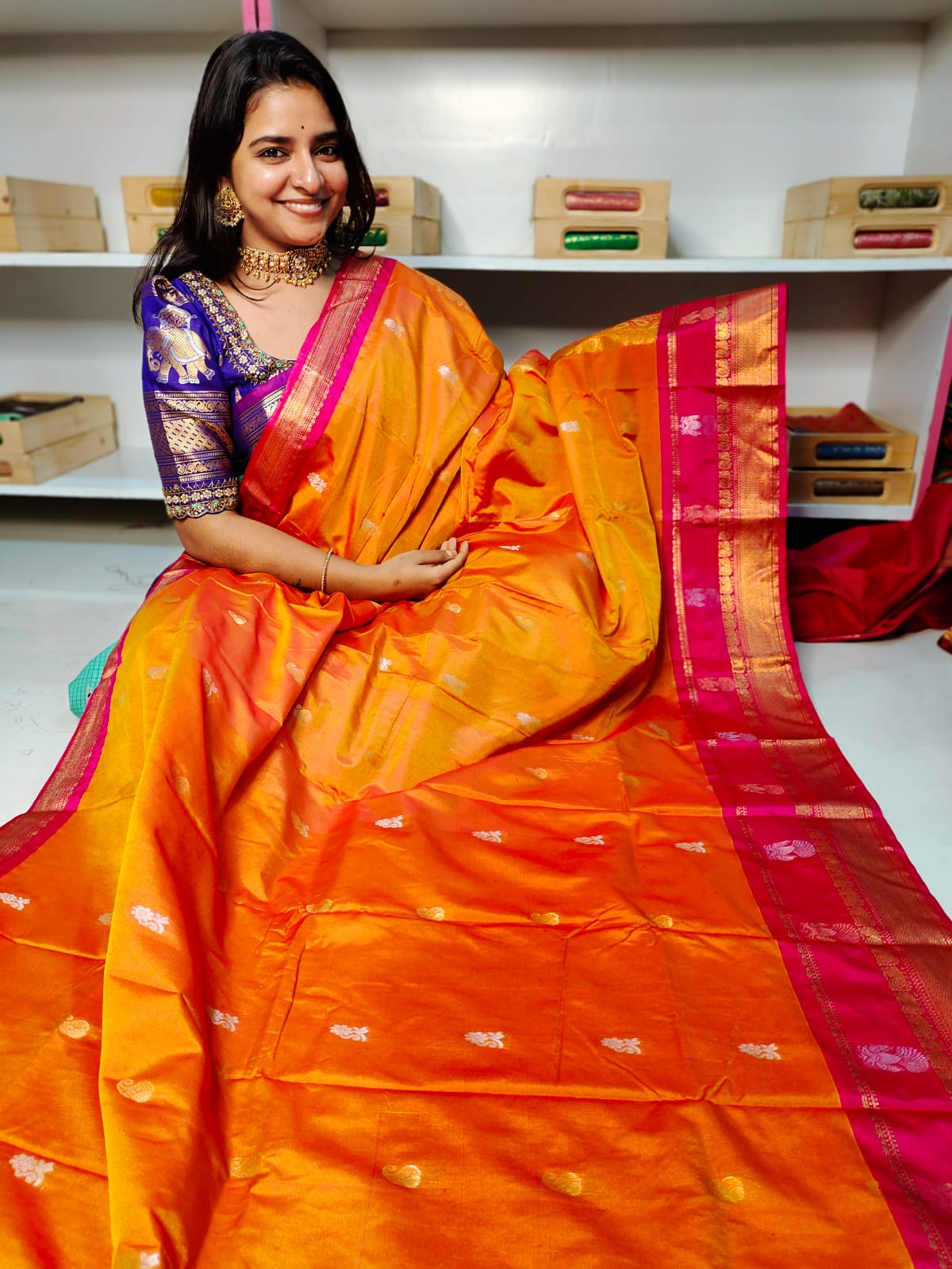 50% ఆఫర్ గద్వాల్ సిల్క్ చీర