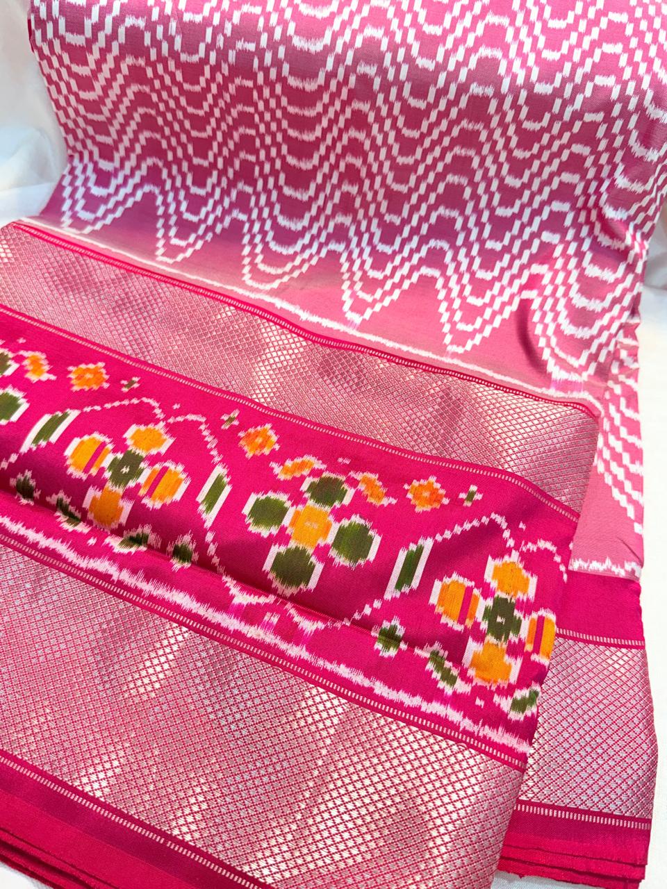 50% Offer Ikkat Pattu Saree