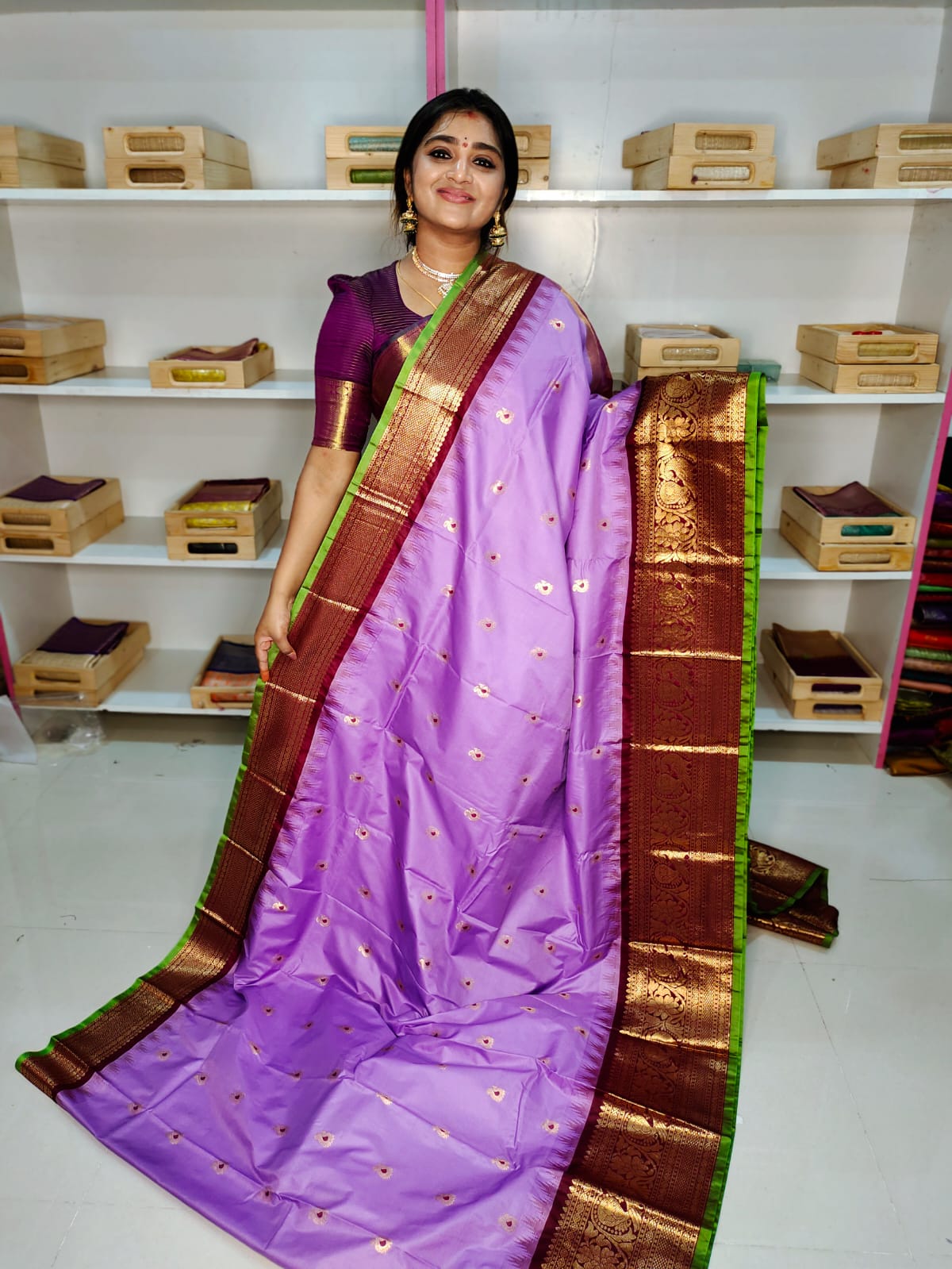 Sravanamasam sale gadwal silk