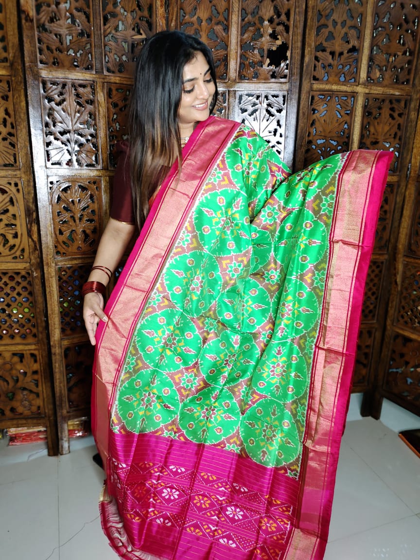 Ikkat duppata 
100% silk Mark certified
