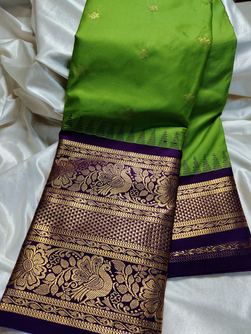 Ashadam gadwal silk saree