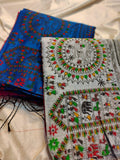 1+1 kadhi cotton saree