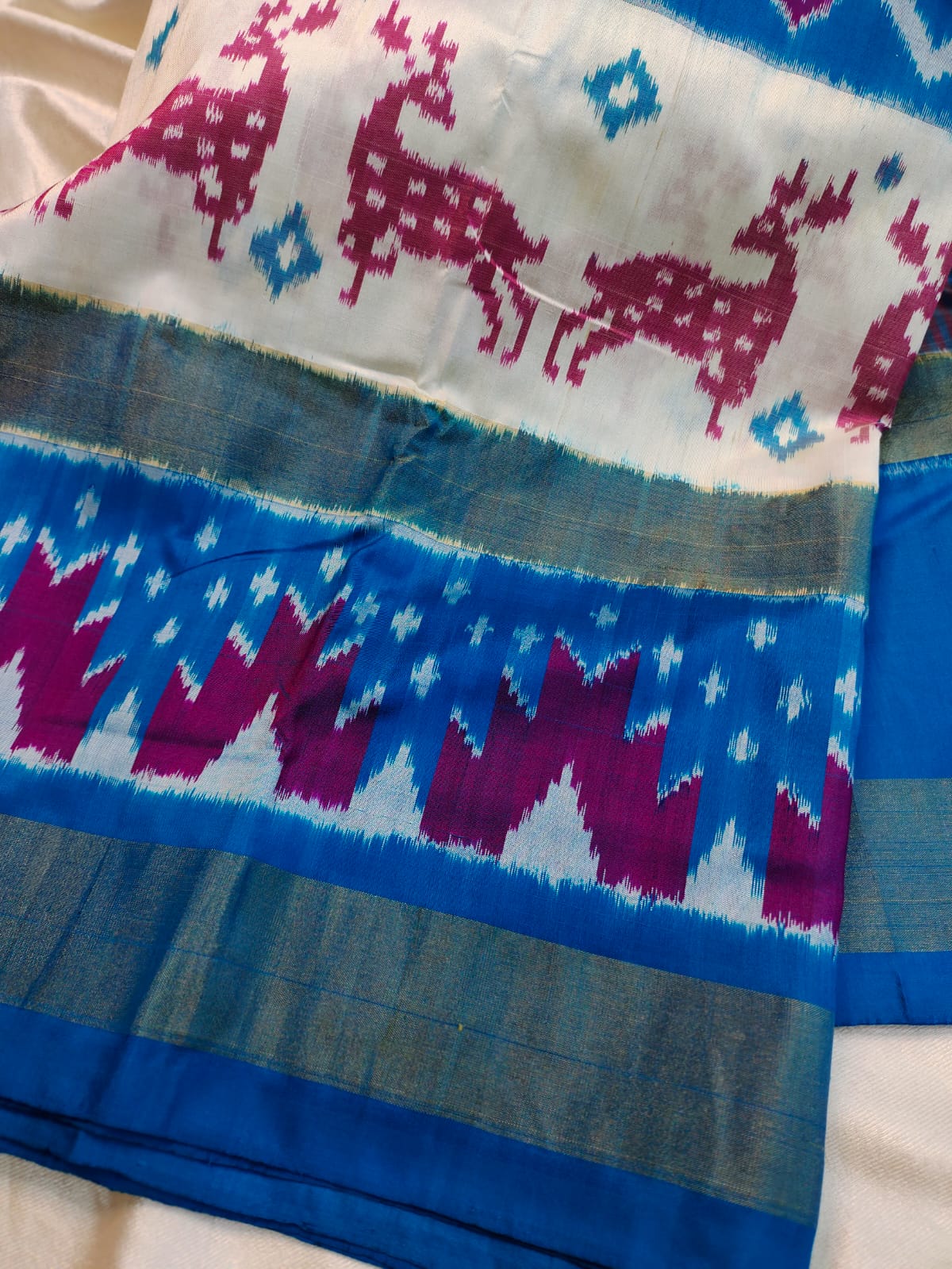 50% offer ikkat pattu saree