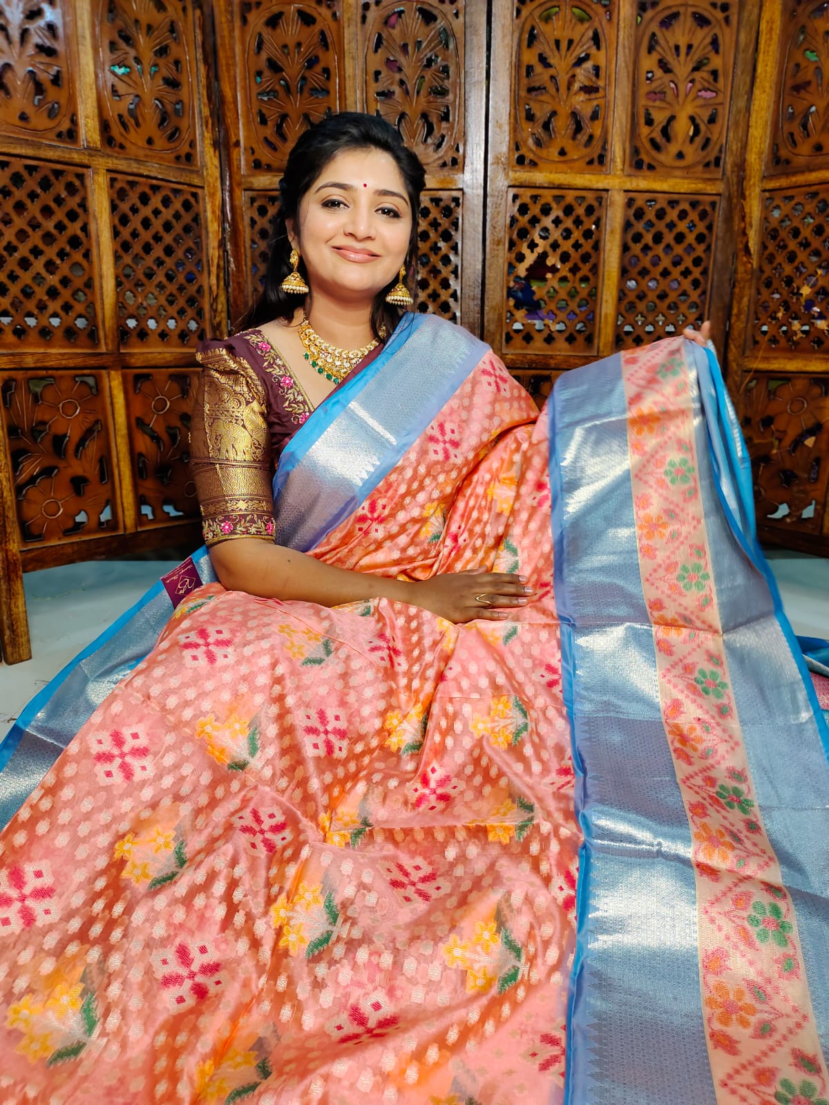 Ikkat saree