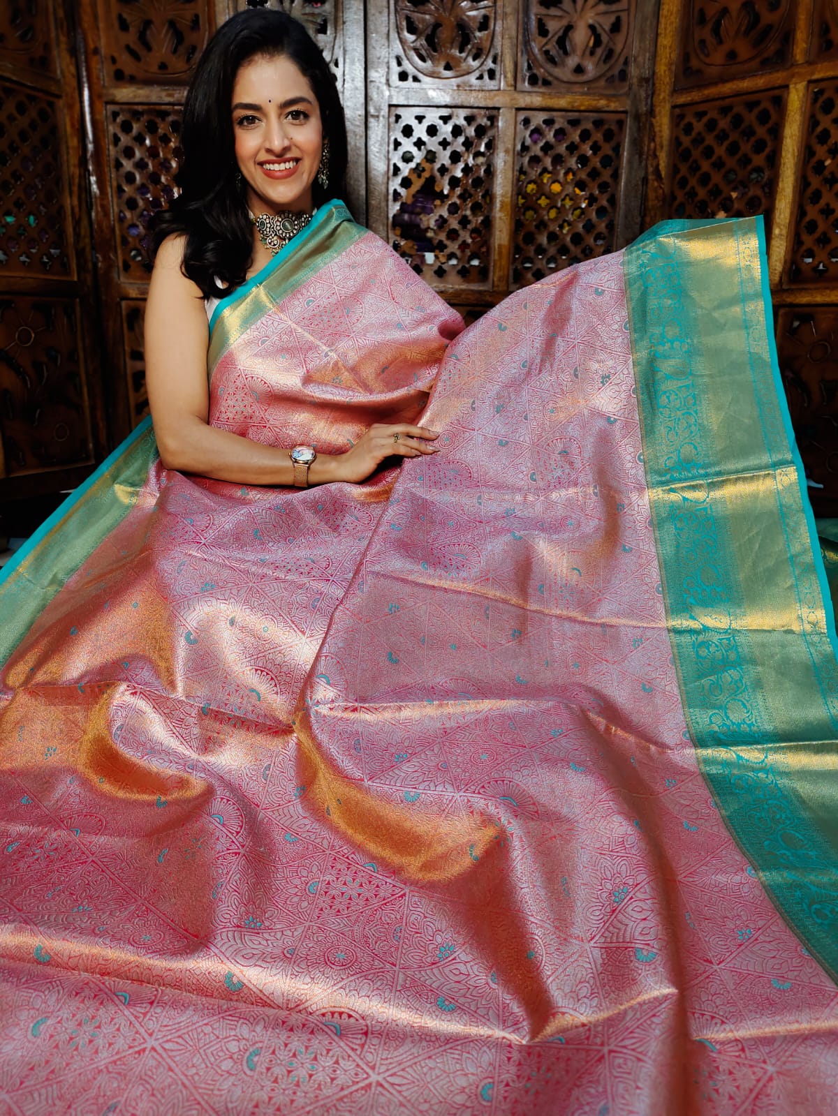 50% offer banarasi silk saree