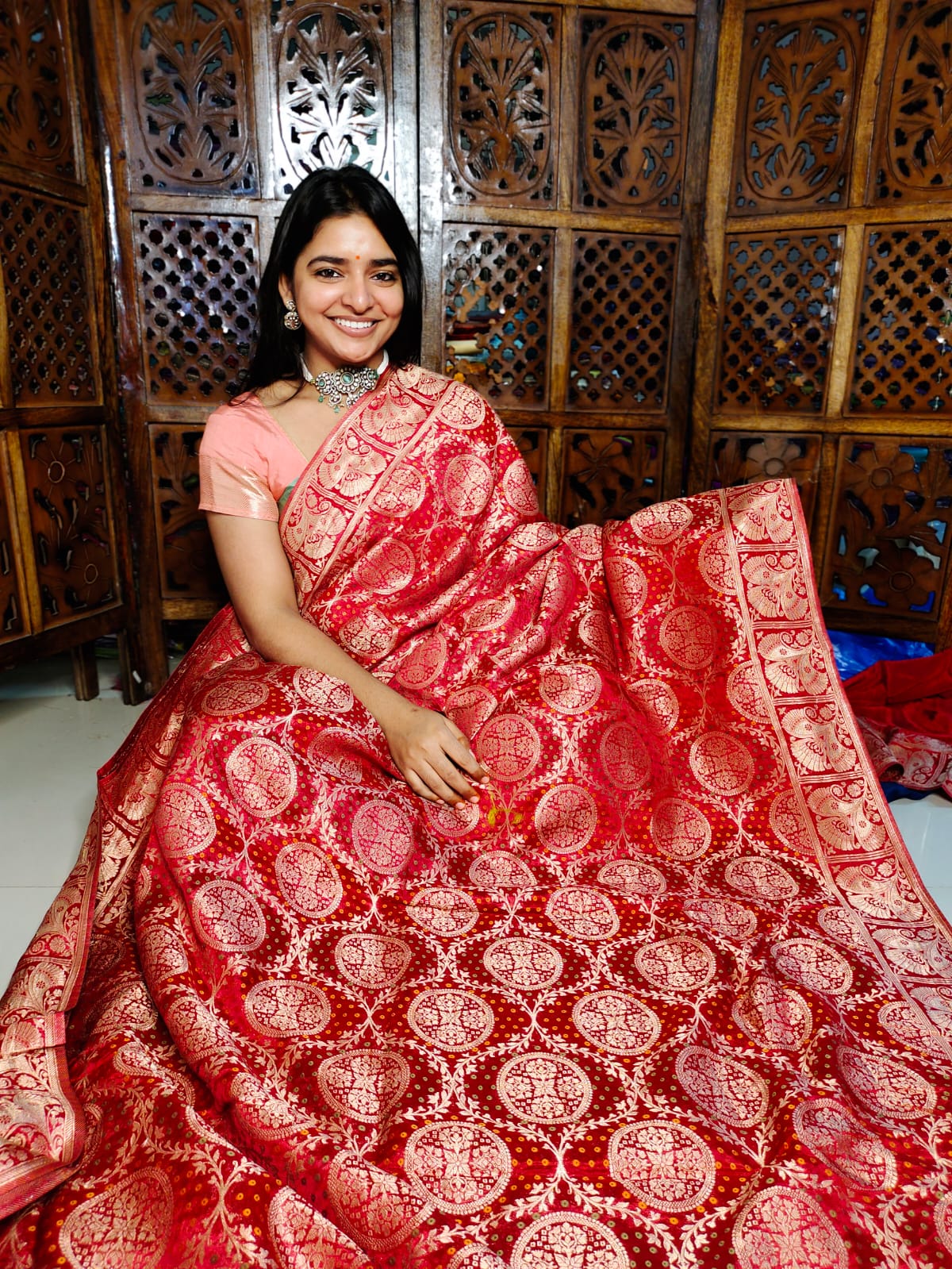 50% offer banarasi silk saree