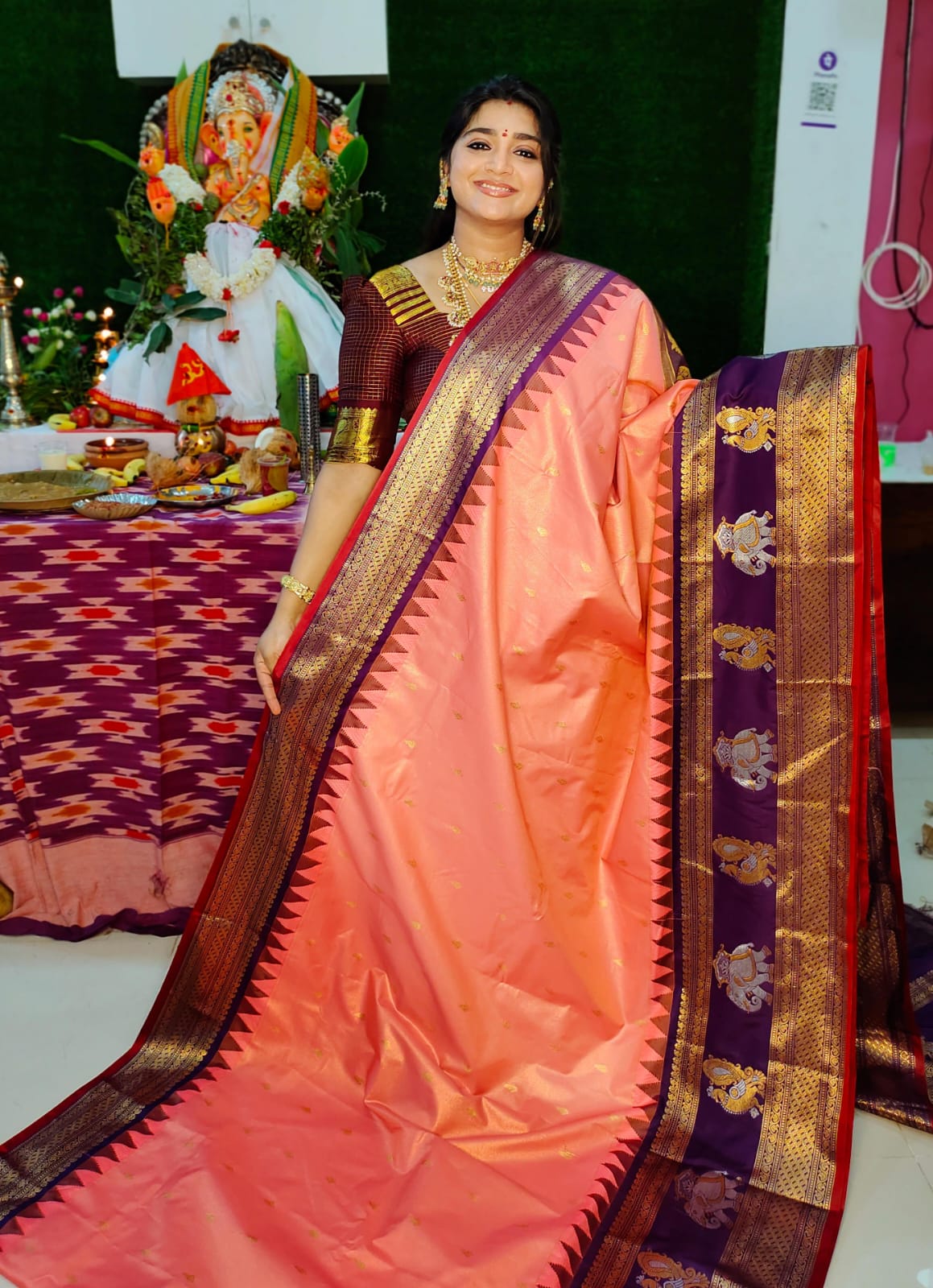 Vitange gadwal silk saree