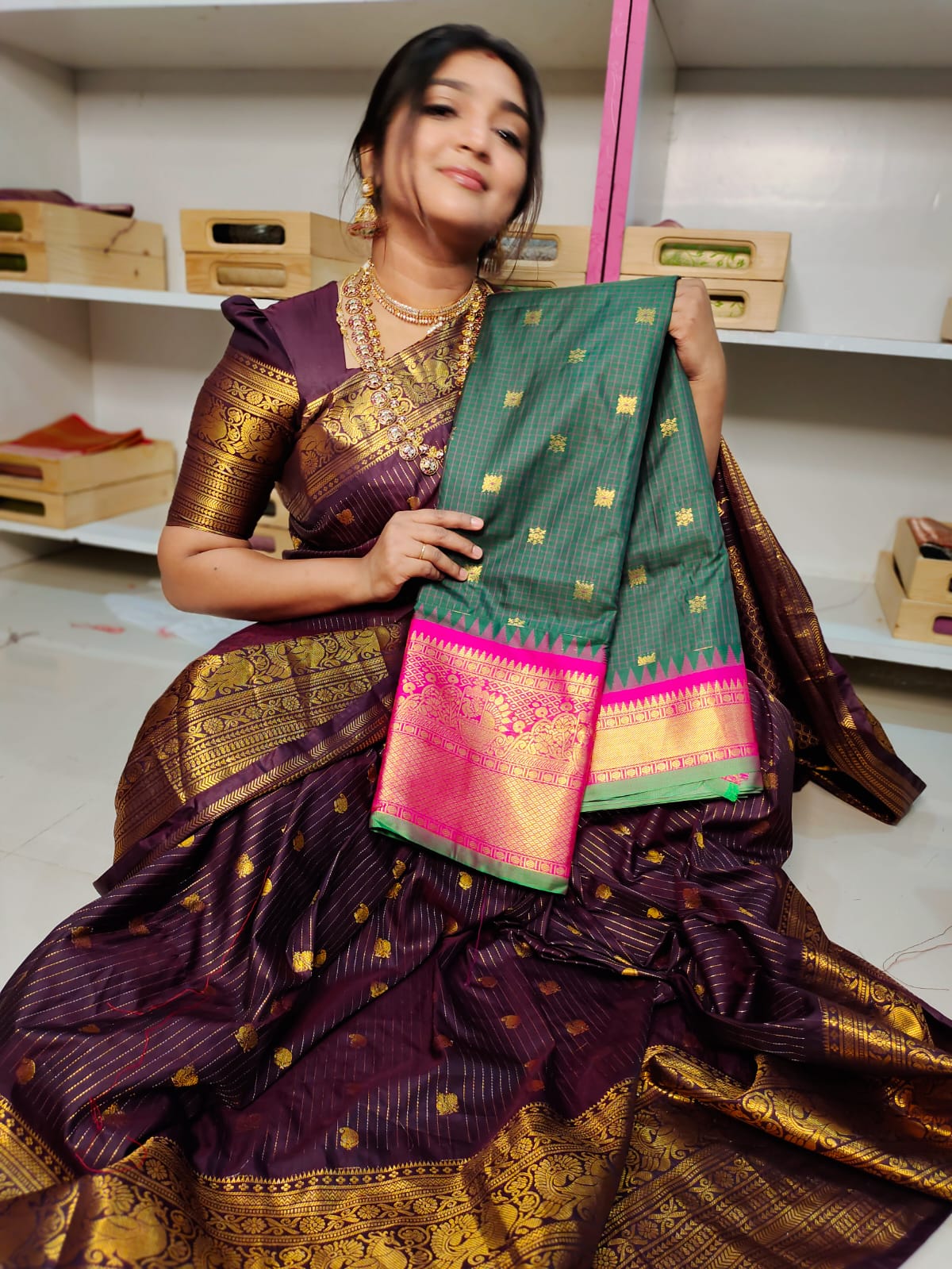 Vitange gadwal silk saree