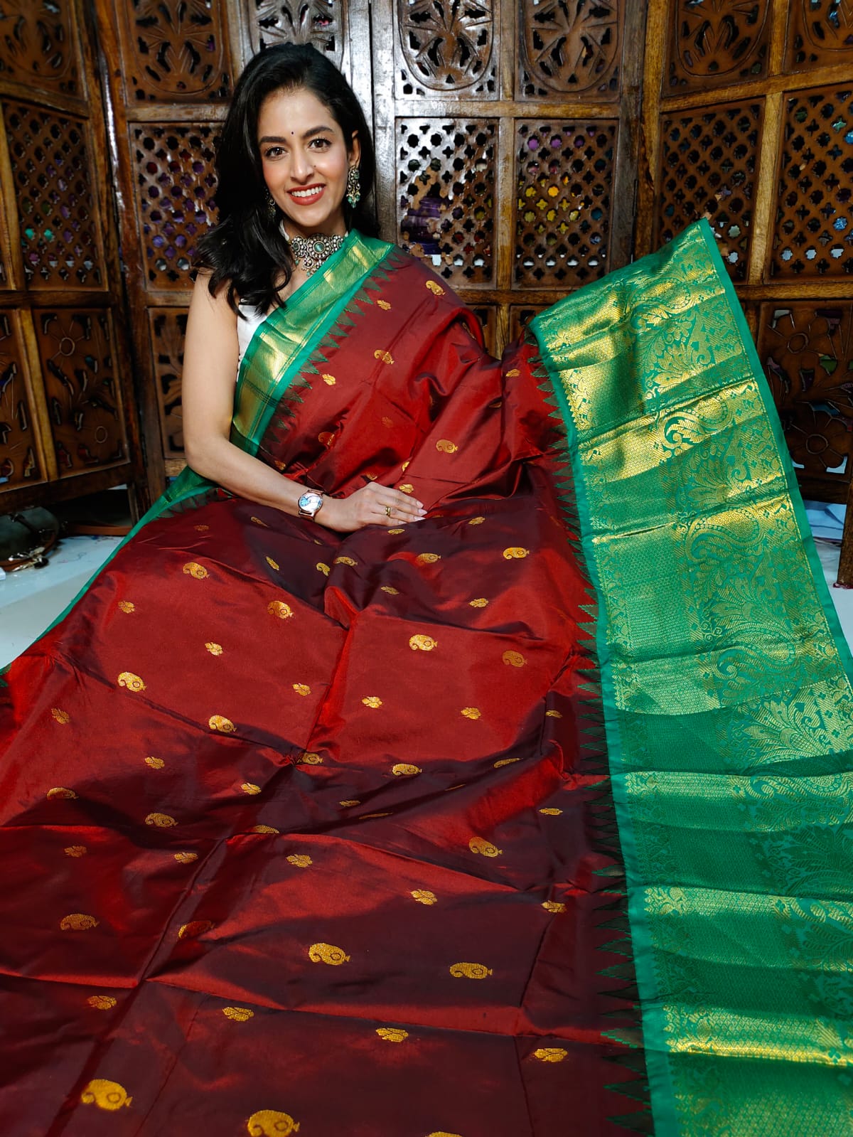 50% offer banarasi silk saree