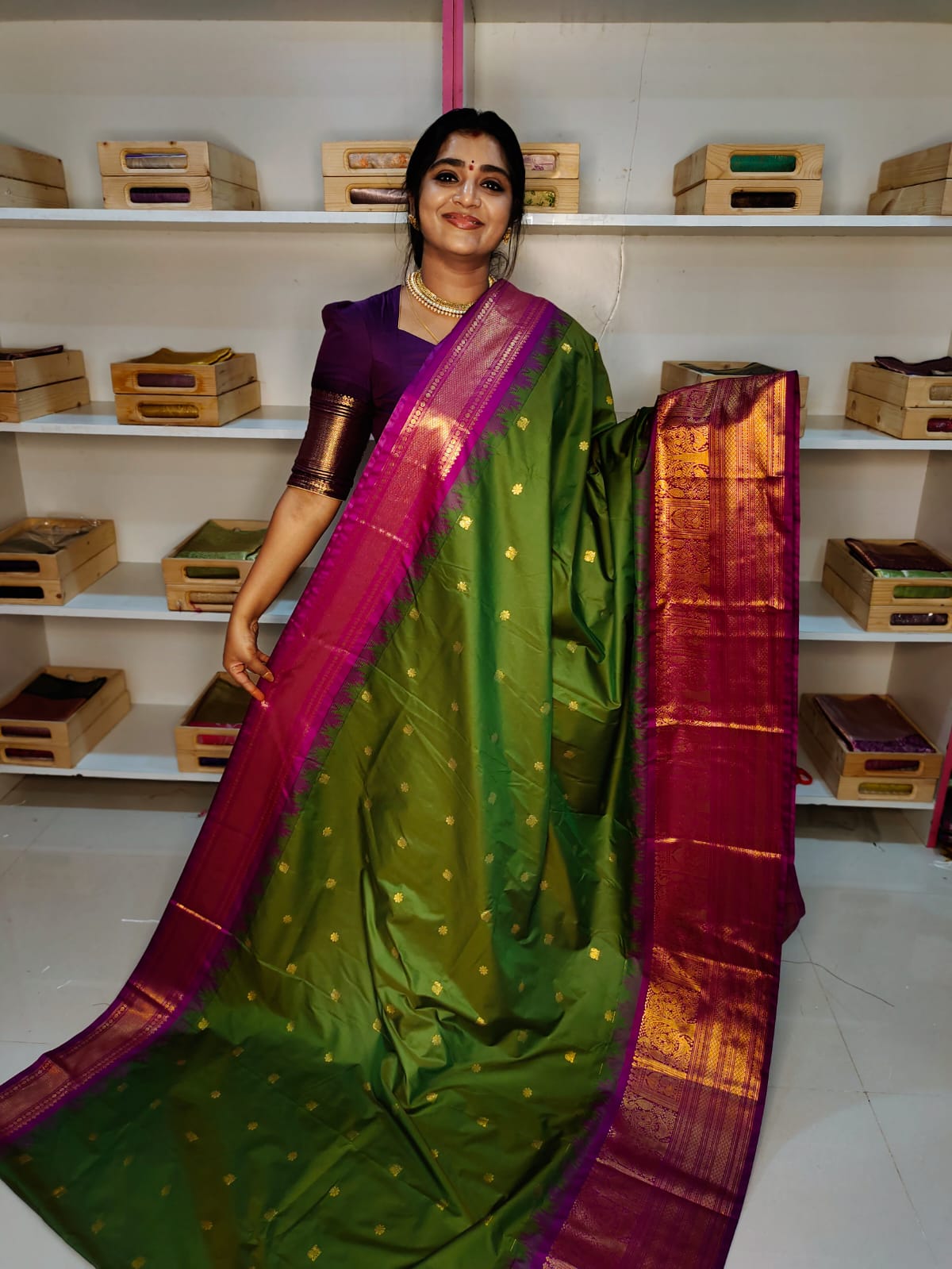 Sravanamasam sale gadwal silk