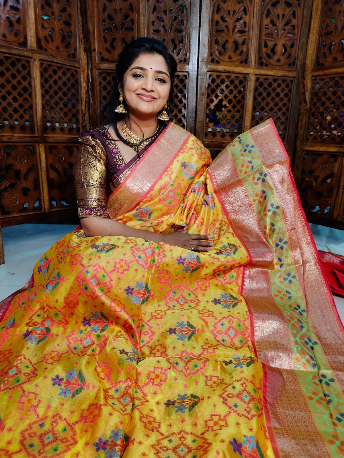 Ikkat saree