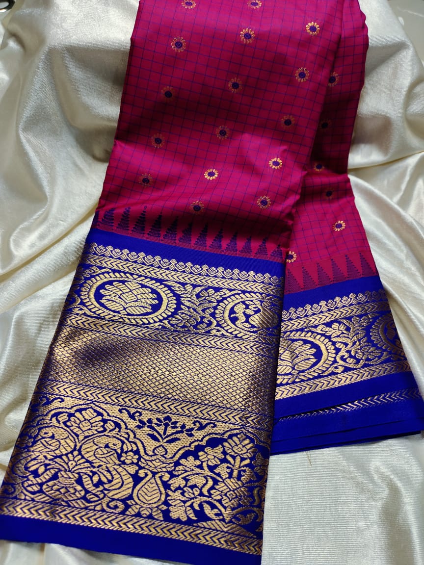 Ashadam gadwal silk saree