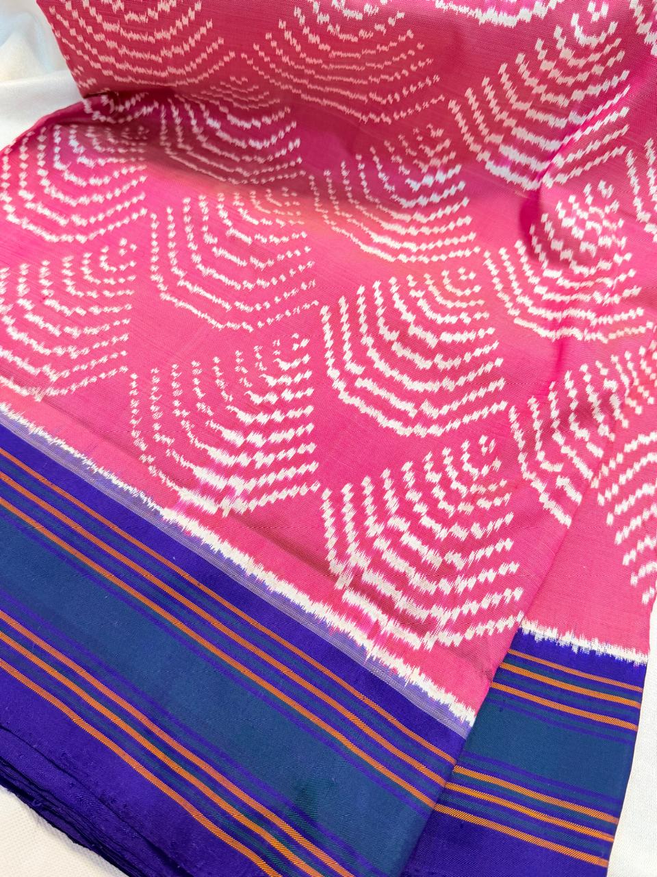 50% Offer Ikkat Pattu Saree