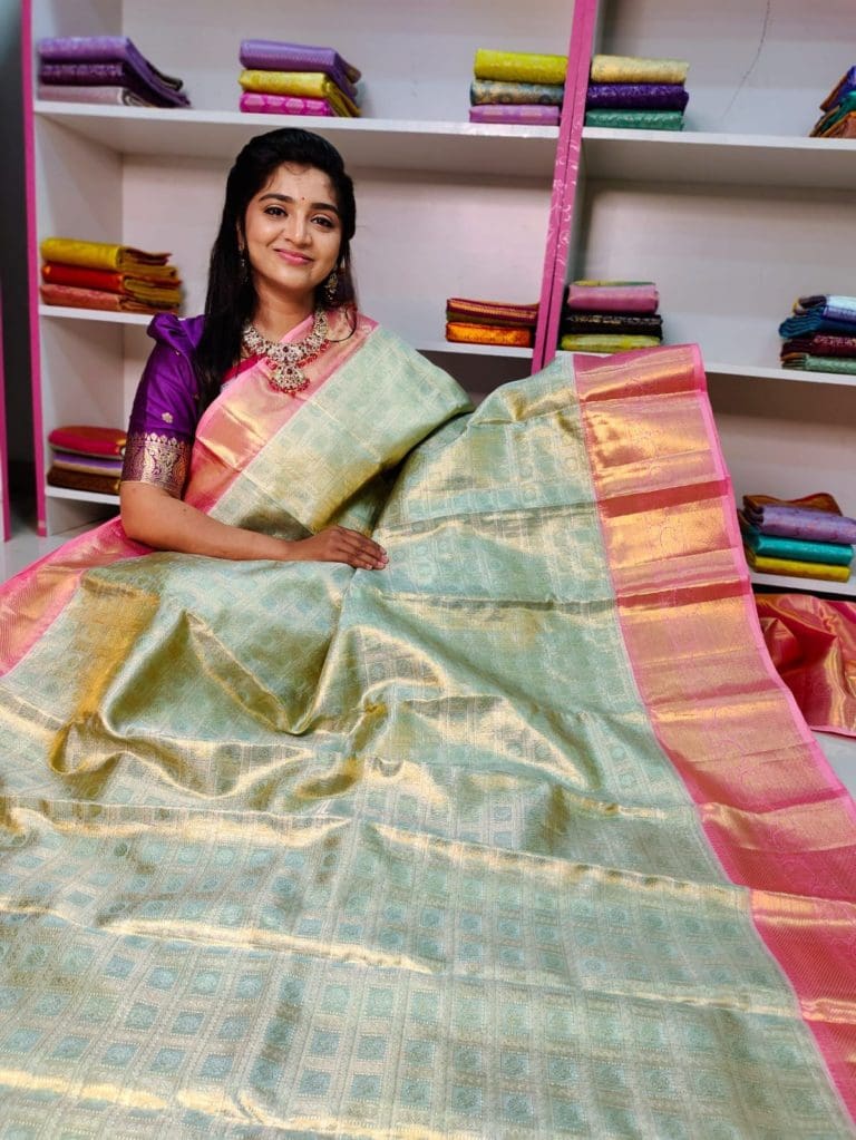 Pure Handloom Silk Mark Certified Kanchivaram Pattu Saree Arya Collections