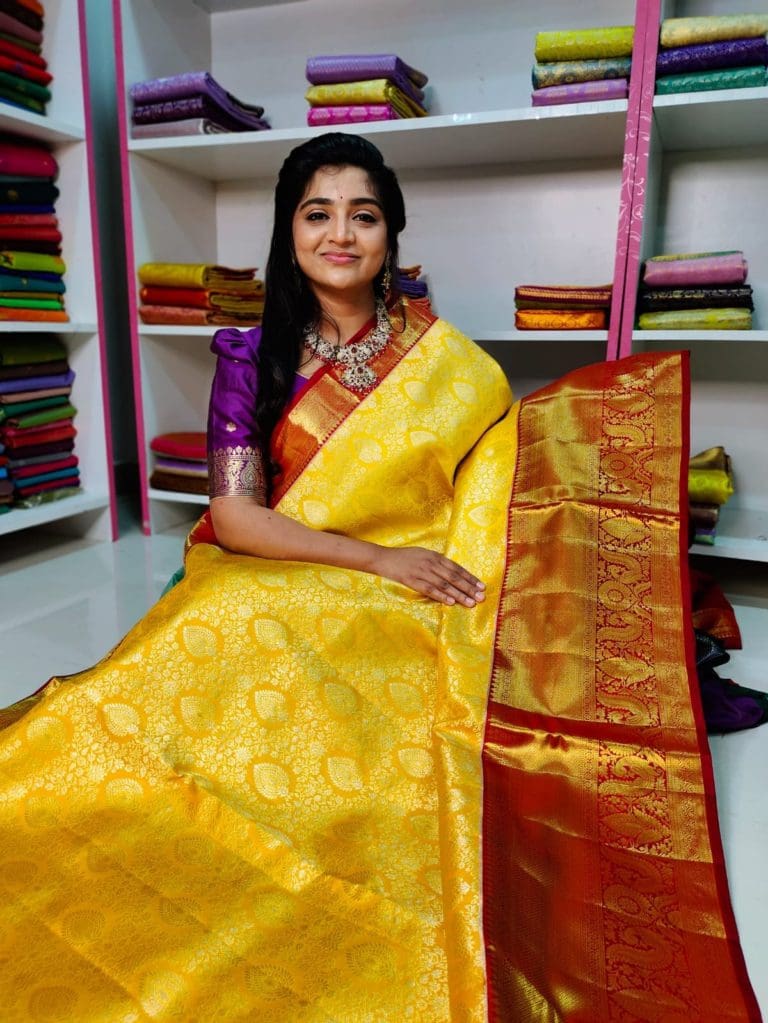 Pure Handloom Silk Mark Certified Kanchivaram Pattu Saree Arya Collections